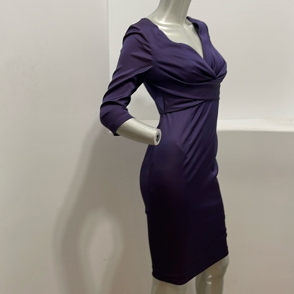 Donna Rocco New York Short Sleeve Sheath Dress Purple Size 2 - Picture 4 of 12